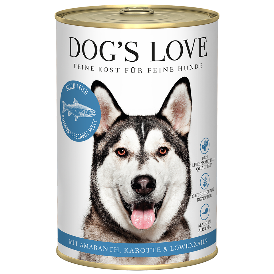 Premium Hunde-Nassfutter Fisch Angebot | DOG'S LOVE