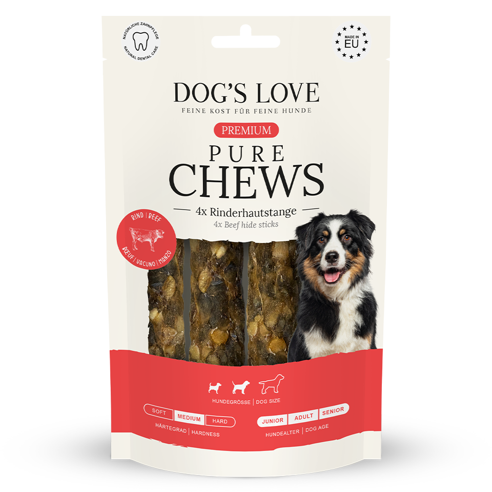 Premium Kaustangen fr Hunde mit Rind | DOG'S LOVE Premium Kaustangen fr Hunde mit Rind | DOG'S LOVE