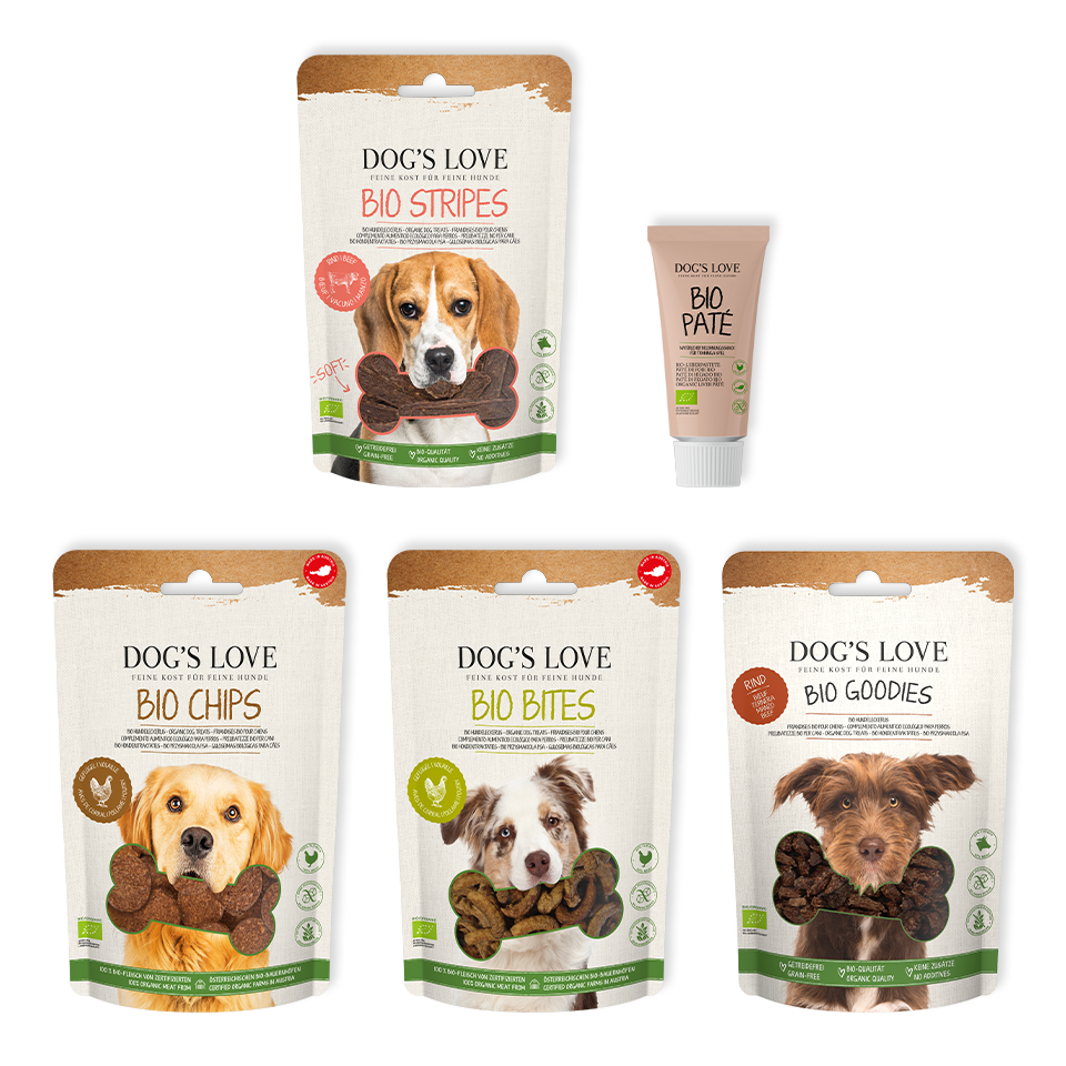 Premium Hundefutter Testbox, 7 Sorten kaufen | DOG'S LOVE