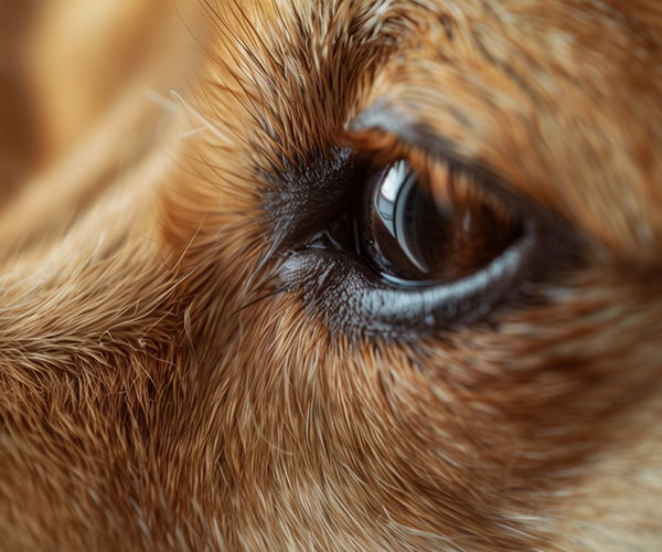 Nahaufnahme von Hundeaugen