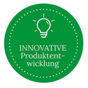 Icon mit der Aufschrift: Innovative Produktentwicklung