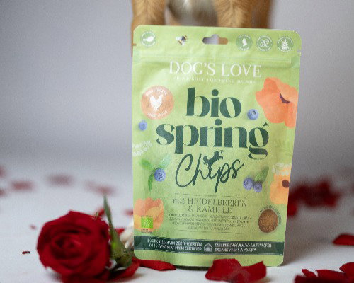 DOG'S LOVE Chips de printemps bio aux framboises